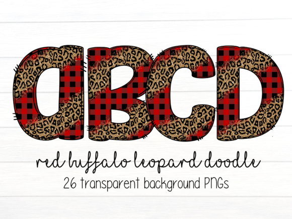 Buffalo Plaid Leopard Doodle Letters: A Unique Blend of Style and Versatility