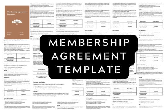 Editable Membership Agreement Template