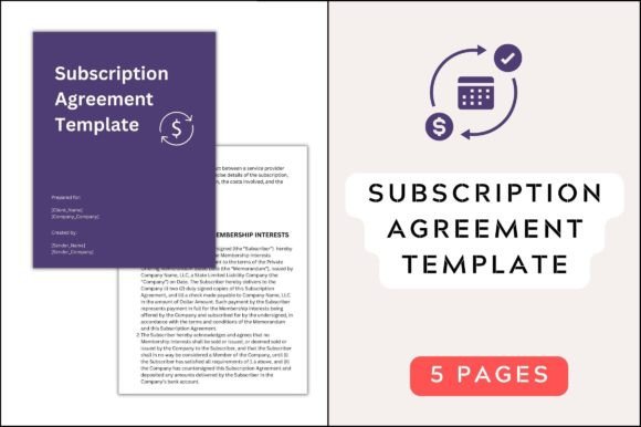 Monthly Subscription Agreement Template: A Professional Tool for Small Businesses
