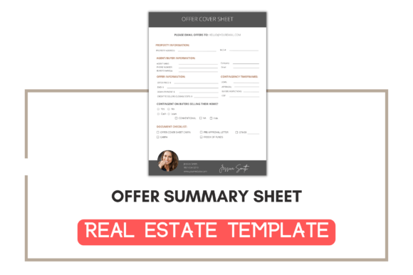 Premium Offer Summary Sheet Template for Streamlined Business Communication