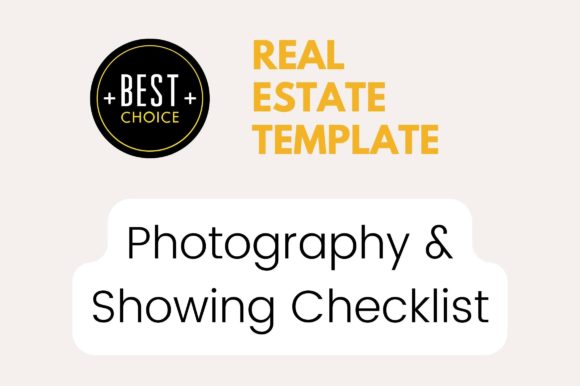 Premium Photography Showing Checklist: Boost Your Real Estate Brand with Professional Templates