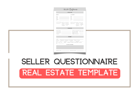 Realtor Seller Questionnaire Template