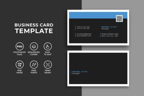 Simple Clean Business Card PSD Template: A Must-Have for Modern Professionals